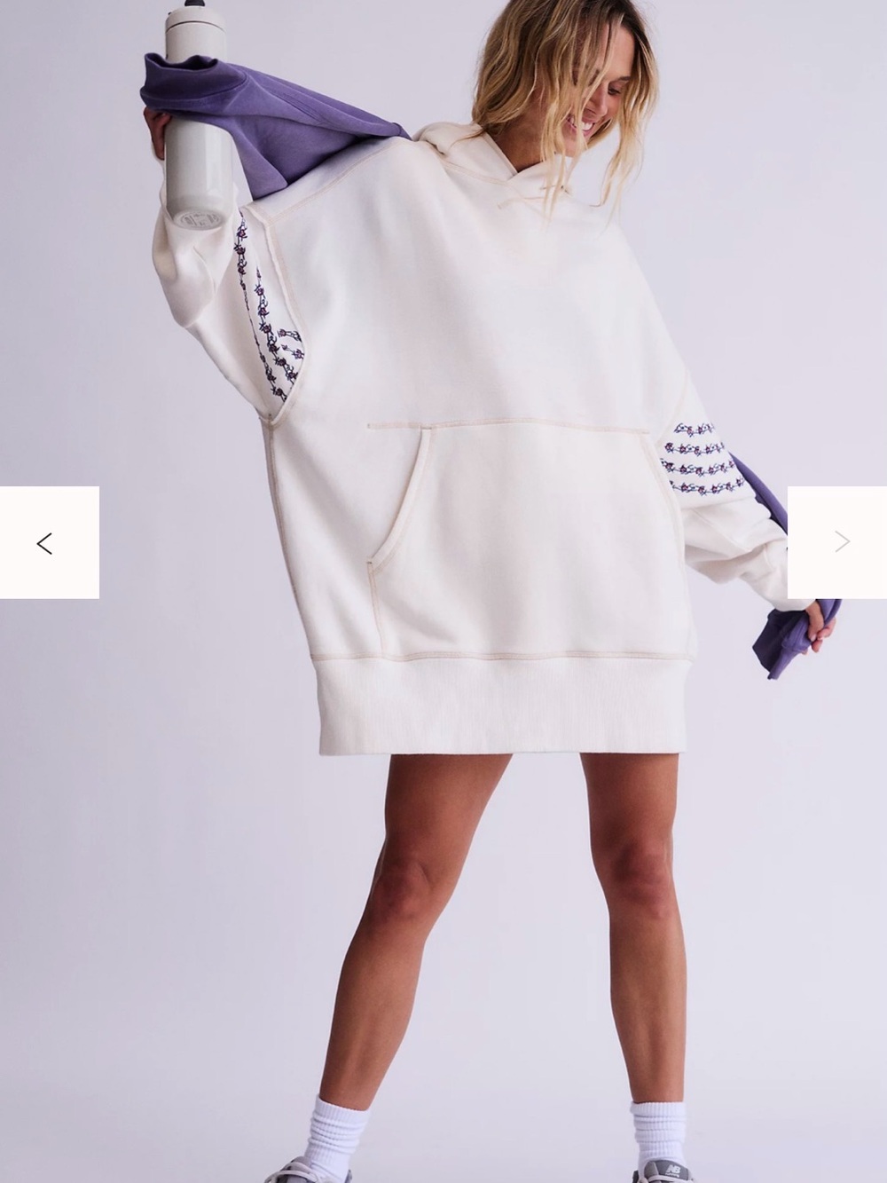 NWT FP At My Best Embroidered Hoodie - oversized - Picture 5 of 13